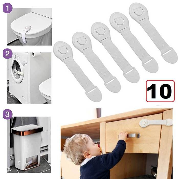 lot de10 pièces Verrouillage de Placard Bébé Sécurité