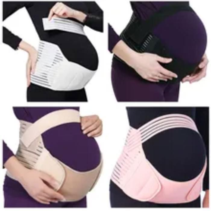 Offfre ceinture de ventre pour la grossesse enceintes réduisant les maux de dos(Couleur aléatoire)