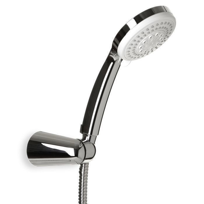 KIT DOUCHE BARRE CALMA (pommeau de douche + bras + flexible) - CHROMÉ