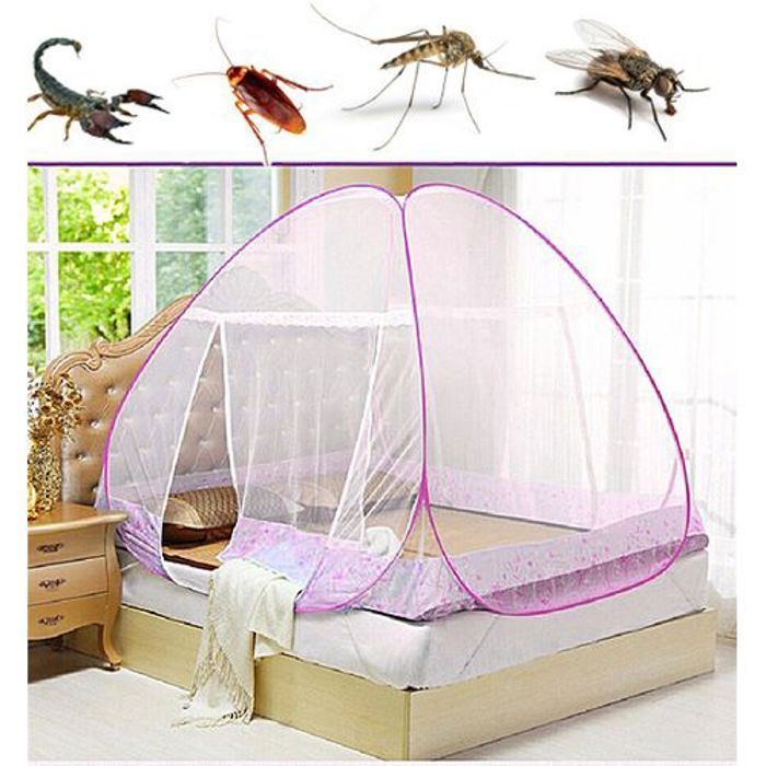 Moustiquaire Princesse Tente de Lit Décoration Tente Moustiquaire Pour Lit
