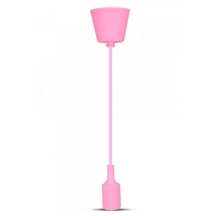Suspension E27 - Fil électrique tissu - sur mesure CÂBLE TEXTILE DÉCO ROSE