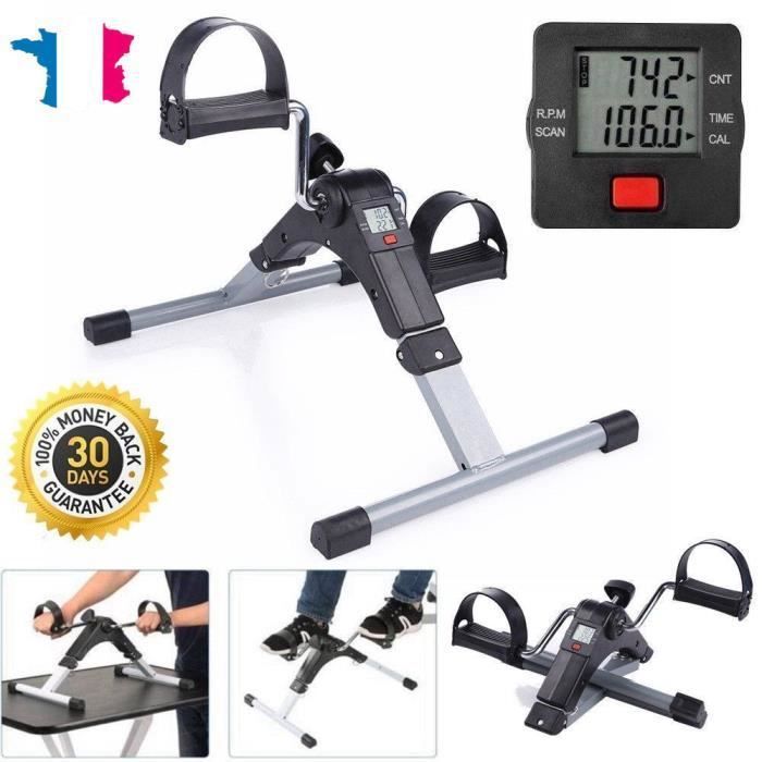 Mini Vélo d'Appartement à Pédale Pliable Trainer Fitness des Bras et Jambes - NEUF