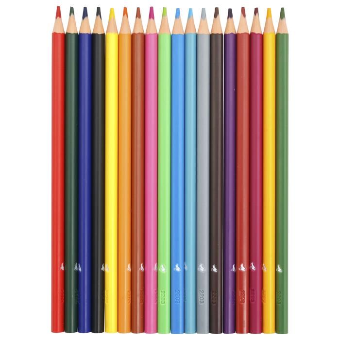 18  CRAYONS DE COULEUR AUCHAN