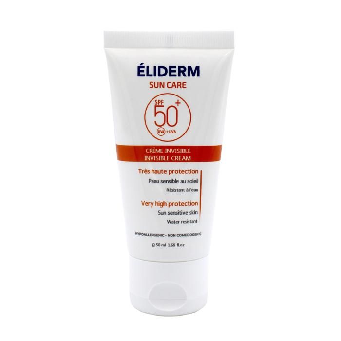 Protection Solaire - ELIDERM - Crème Invisible SPF50+ - Waterproof - 50 ml - Pour Femme