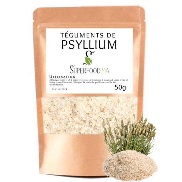 Probiotique - Psyllium Blond - Ispaghul - 50g - Vegan - Régule le transit intestinal