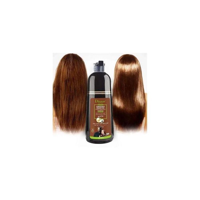 Disaar  Shampoing colorant cheveux marron soins naturel pour homme et femme 400ML