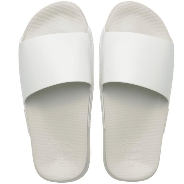 Claquettes - Havaianas - Slide Classic - Blanc - Confort - Souple