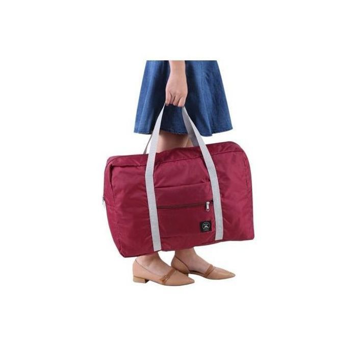 Sac de Rangement Pliable Multifonction Rouge Foncé - PVC Technique