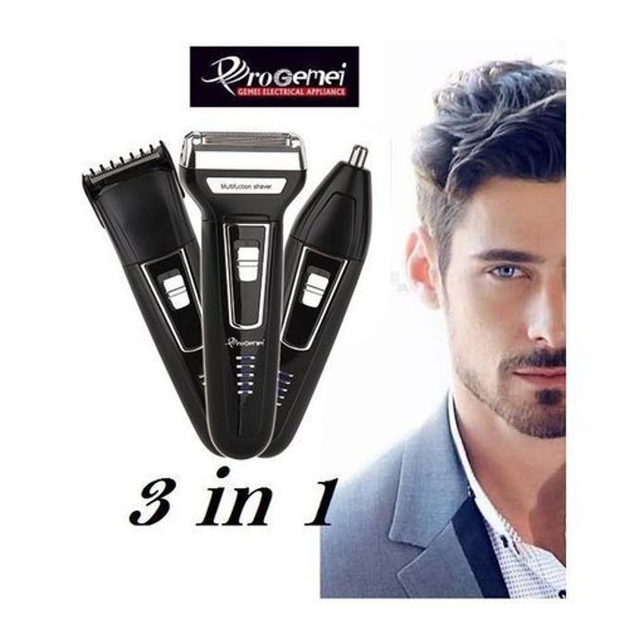 Tondeuse Rechargeable à Cheveux Professionnelle Multi Usage Pour Barbe et Cheveux  3 en 1
