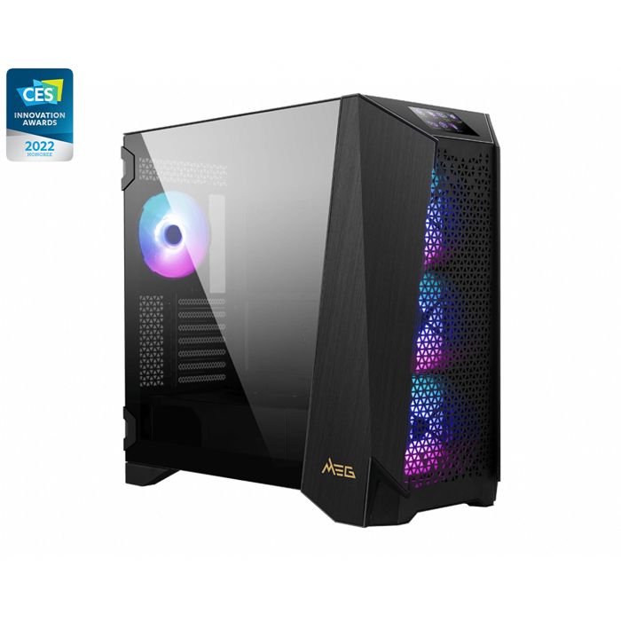 Boîtier PC MSI MEG Prospect 700R - E-ATX - 10 ventilateurs système - Ventilateurs ARGB intégrés