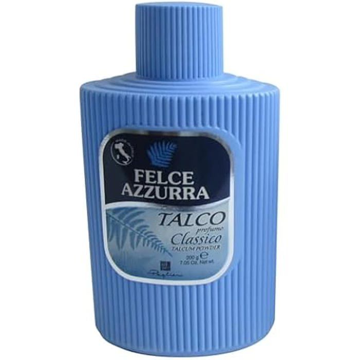 Poudre de Talc - FELCE AZZURRA - Fougère Bleue - 200 g - Parfum Classique - Douceur Naturelle