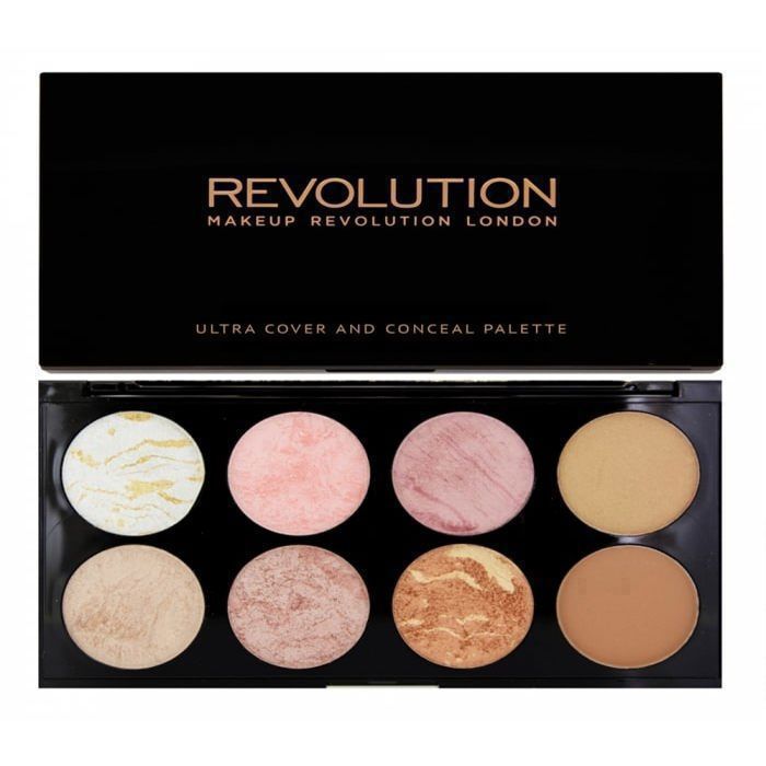 Palette de Blush - Revolution - Golden Sugar - 8 Nuances - Haute Pigmentation - Facile à Mélanger