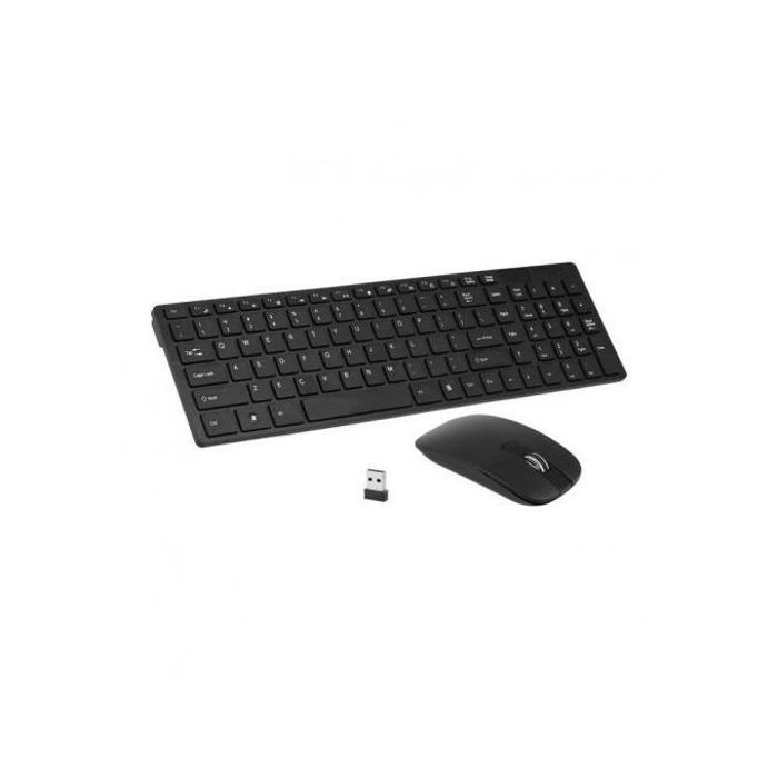 Clavier et Souris Sans Fil Bluetooth pour pc bureau et portable Ar/Fr