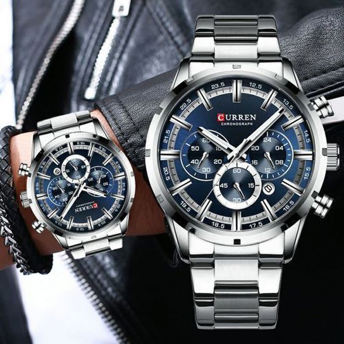 Montre - CURREN - Multicolore - Acier inoxydable - Étanche - Quartz