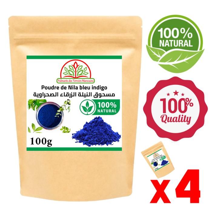 Poudre de nila bleu indigo 100% naturel 400g