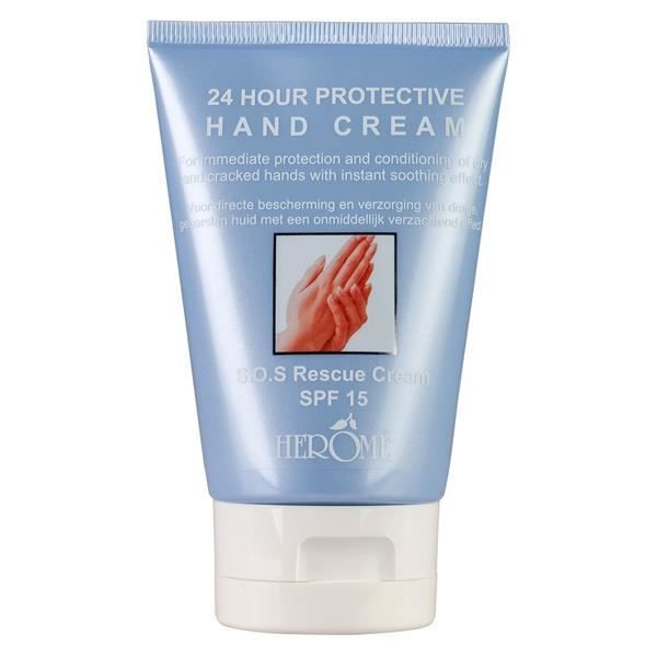 Crème pour les mains - HEROME - 24h SPF15 - Sans parabène - 80ml - Peaux sèches
