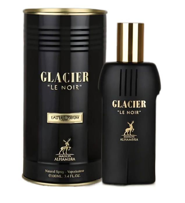Parfum Maison Alhambra Glacier Le Noir Eau de Parfum Spray pour Homme,