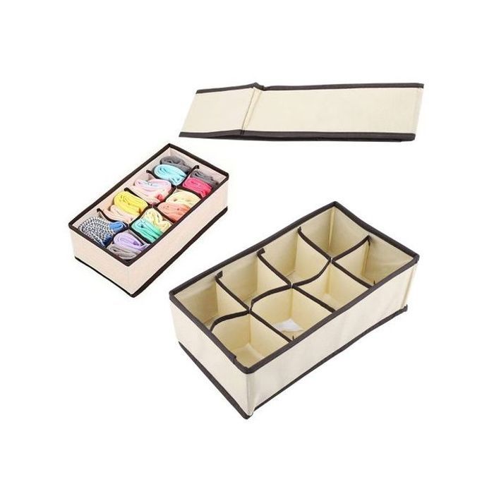 Boîte de rangement pour chaussettes ,pour soutiengorge,chaussettes 31x15x10cm