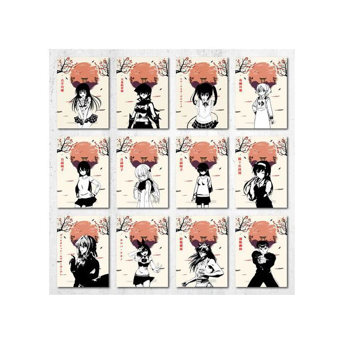 Popular Classic Anime Characters, Collection 5, 12 Poster A5