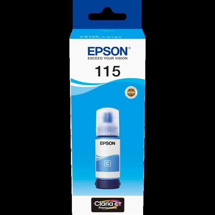 115 Cyan - Bouteille d'encre EcoTank d'origine (C13T07D24A)
