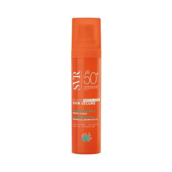 SVR Sun Secure Fluide Photo-age SPF50+ Protection Solaire Anti-Age Quotidienne 40ML