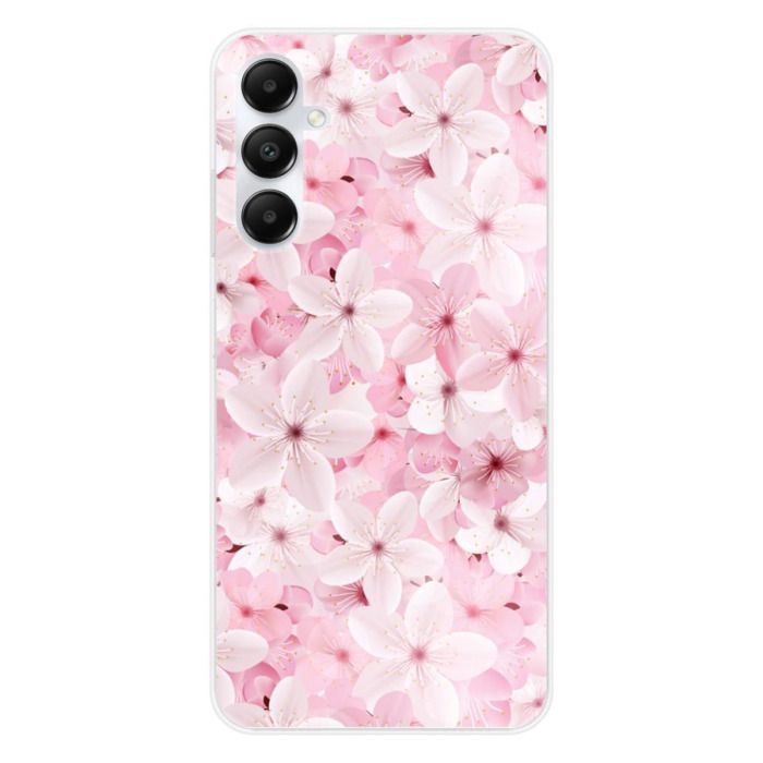 Tryckt silikonfodral som är kompatibelt med Samsung Galaxy A25 Sakura