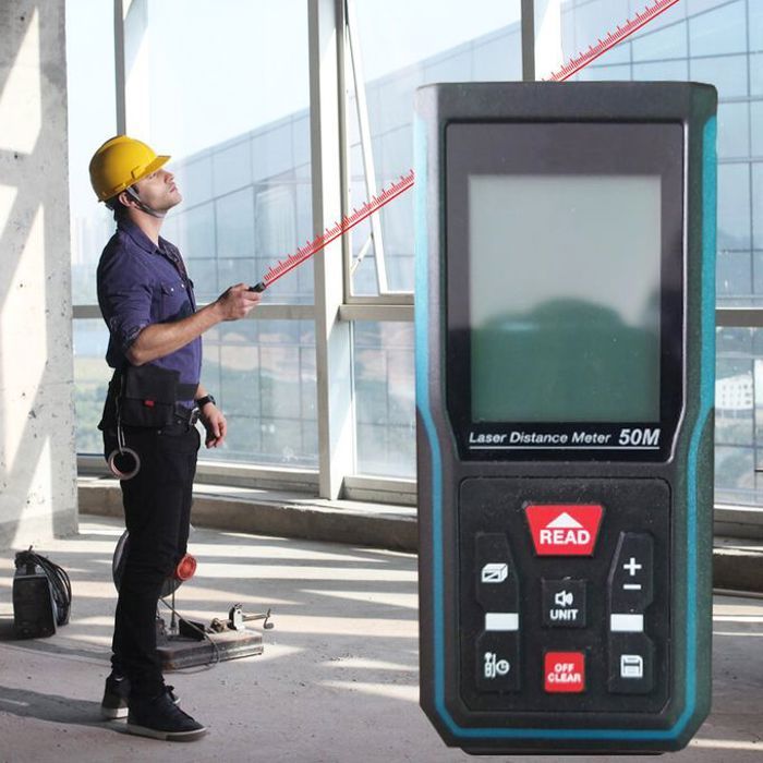 Télémètre laser à ruban numérique