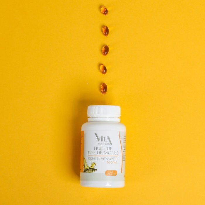 Huile de Foie De Morue Vita Nature Plus 60 Capsules