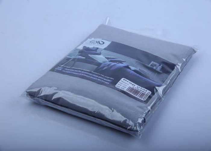 Drap plat - COUVRE WELL - 210x240 cm - Poly coton - Gris - 115g - 76 fils