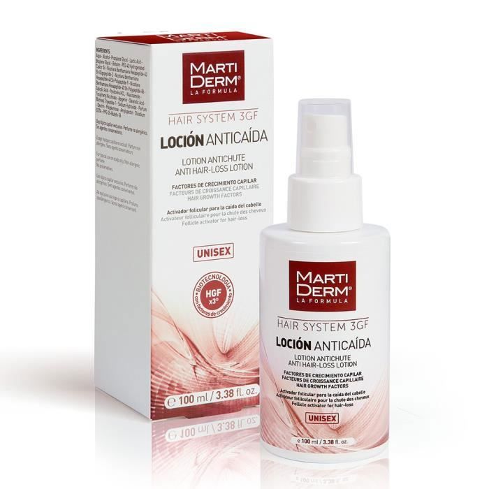 Lotion Capillaire Anti-Chute - MartiDerm - Hair System - 100ml - Renforce les cheveux - Régule le sébum