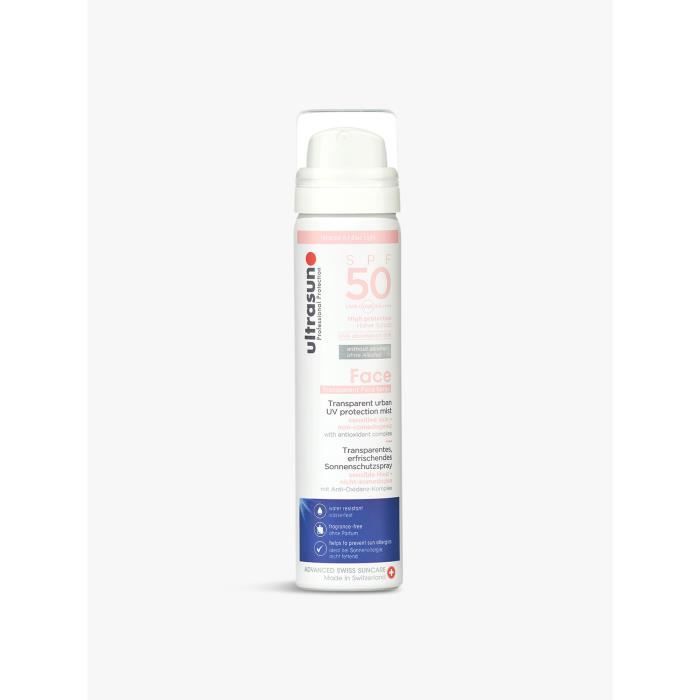 Ultrasun UV Face & Scalp Mist 75 ml Spray solaire transparent SPF50 visage