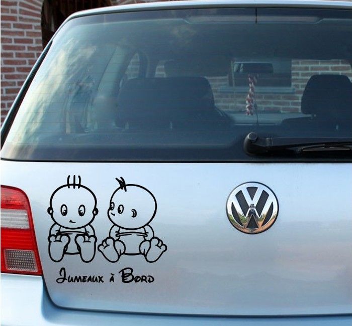Sticker Jumeaux à bord