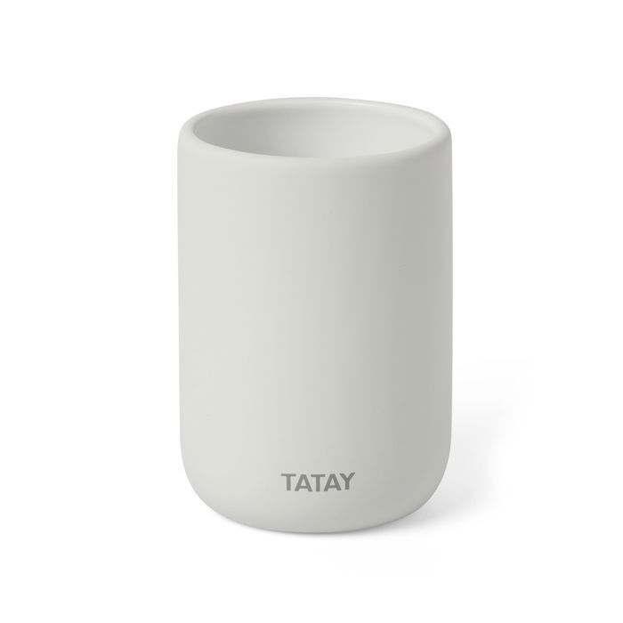 Porte-brosse à dents - TATAY - Soft - Céramique - Blanc pergamon - Design moderne