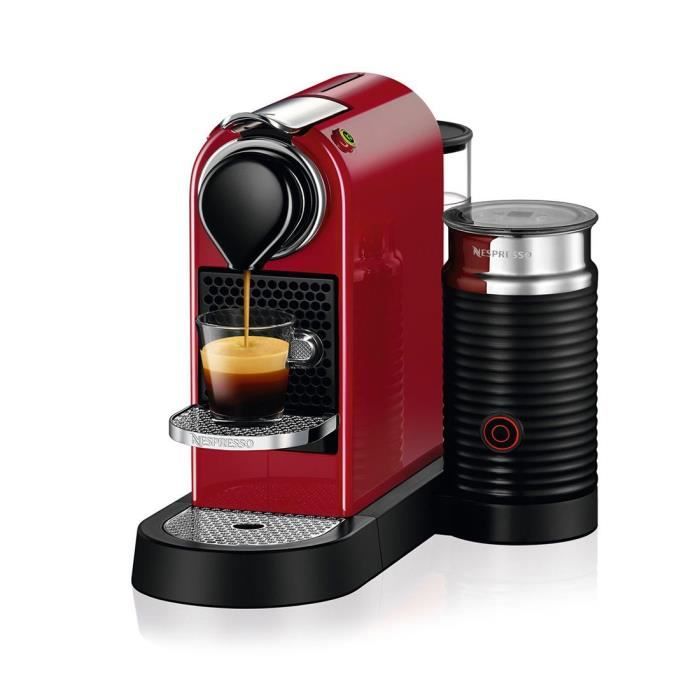 Expresso à capsule NESPRESSO CITIZ&MILK C122 ROUGE, 19BARS
