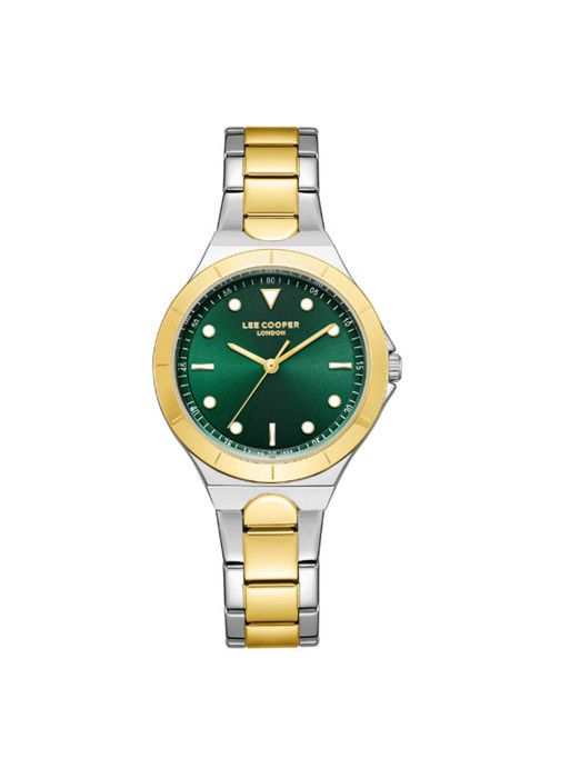 Montre - Lee Cooper - LC07999.270 - Métal doré - Cadran argenté - 34 mm