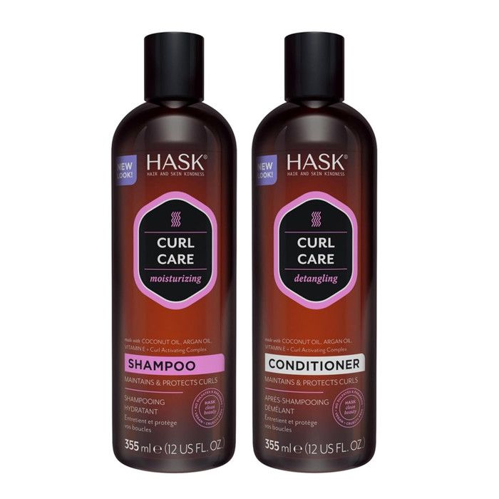 Hask Shampoing & Conditionneur Curl Care Soins des Boucles - Made in Usa