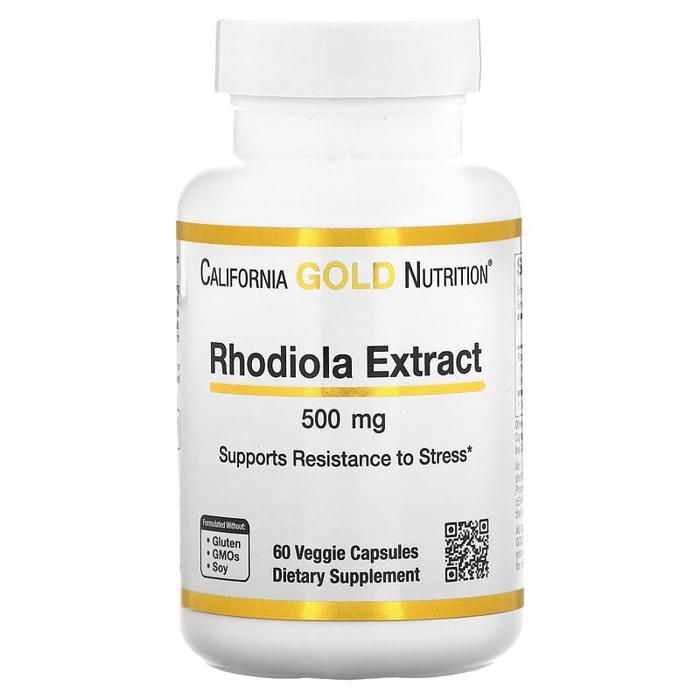 Extrait de rhodiola, 500 mg, 60 capsules végétales