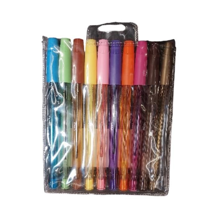 10 STYLOS BILLE FIFTY PEACH HAUSER DIF COL