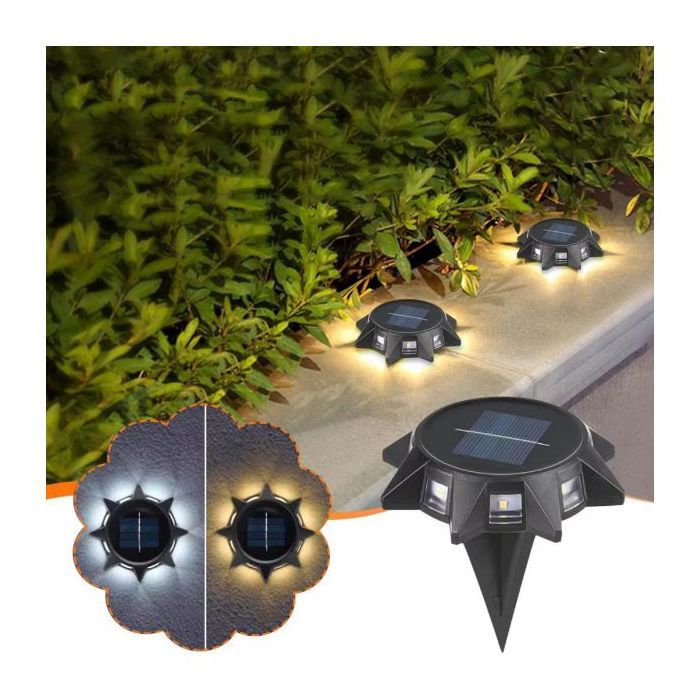 Lampe solaire disque de jardin