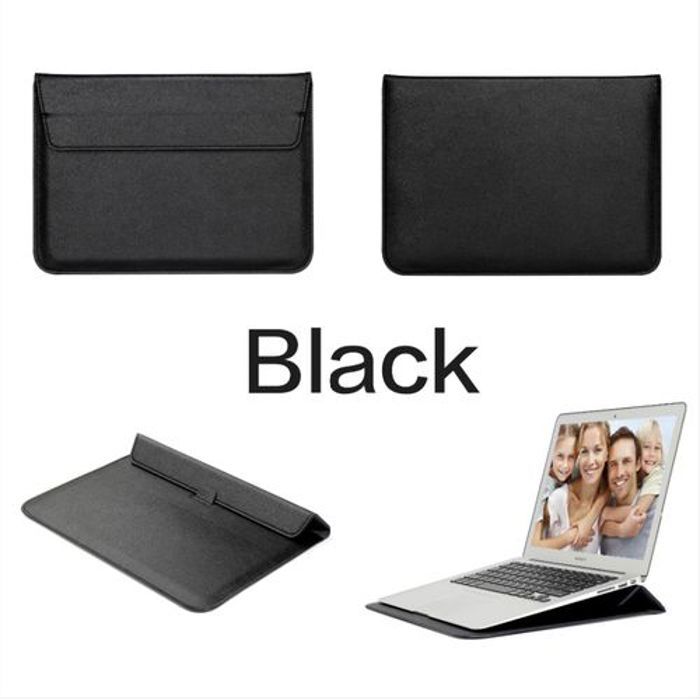 2 en 1 Sac de Protection En Cuir et Support pour Ordinateur Portable / Macbook / iPad /12/13.3