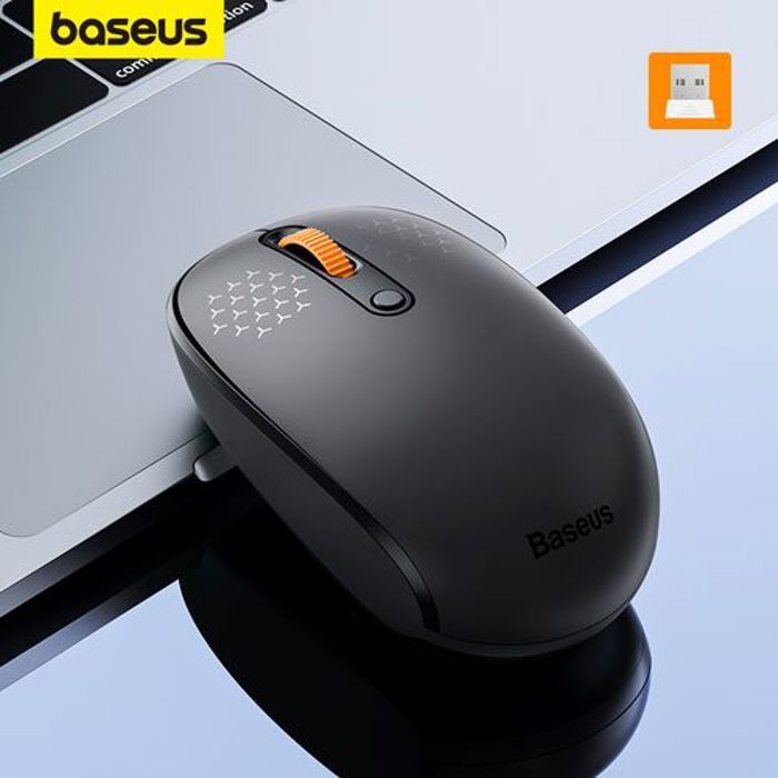 Baseus Souris silencieuse F01A avec optique ergonomique 2,4 GHz pour les jeux sur PC
