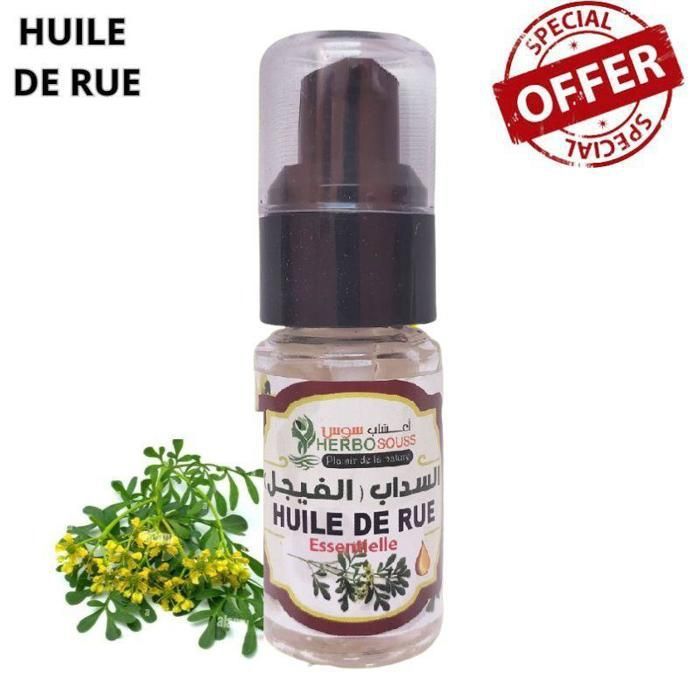 Huile essentielle de Saddab Rue Parfum pour Diffuseur d'huiles massage, hammam, ou spa 20ml