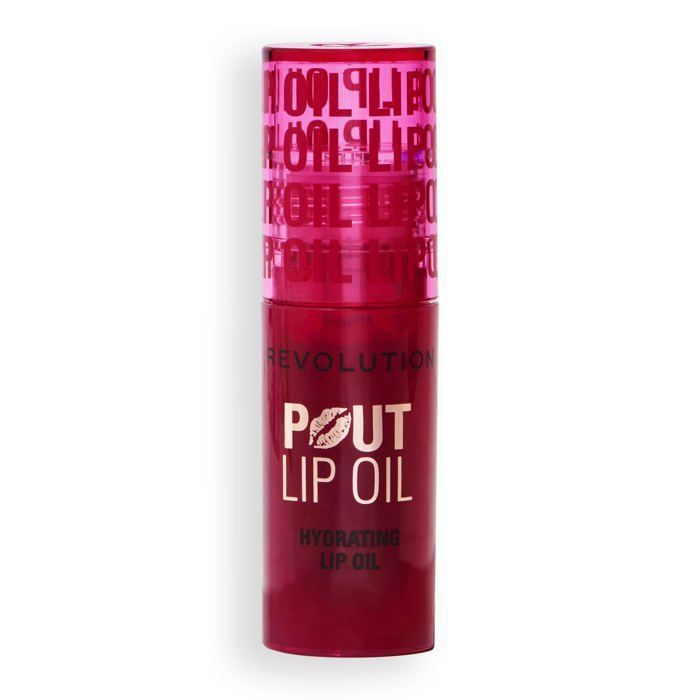 Huile à Lèvres - Revolution - Pout Lip - Cherry Red - Brillance Éclatante - Nourrissante - Non Collante