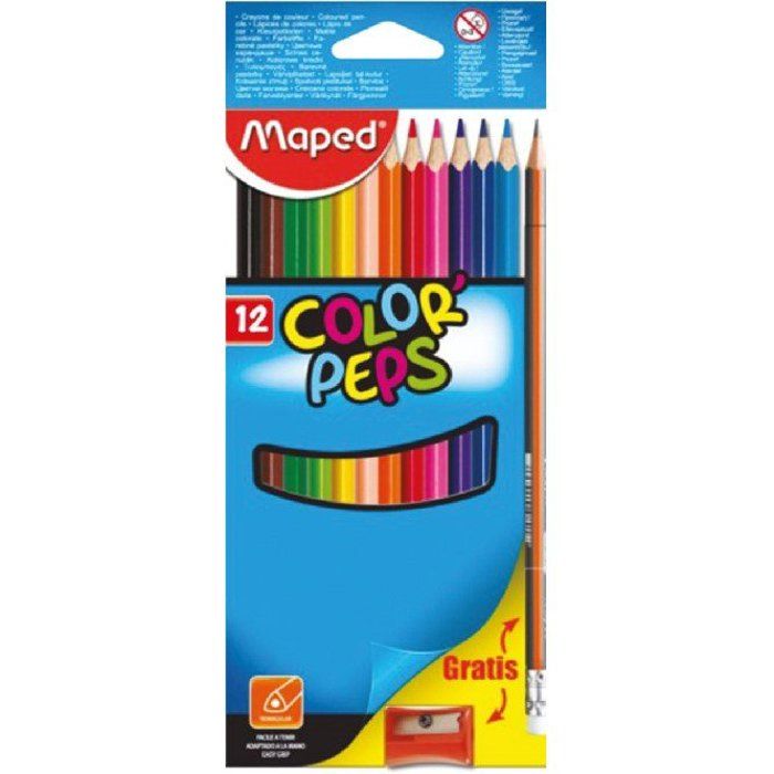 12 CRAYON COULEUR DUO COLOR PEPS X12 + 1 GOLD