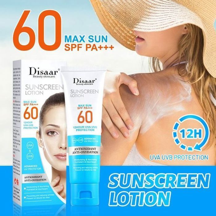 Crème solaire - Disaar - Lotion 4-en-1 - SPF 40 - Hydratante - Blanchissante