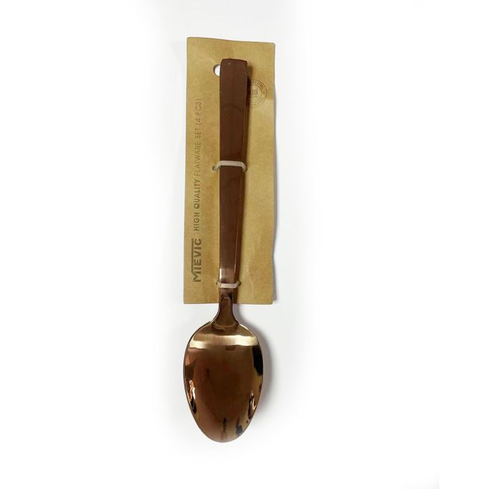 Set de 4 Cuillères en Acier Inoxydable - Rose Gold