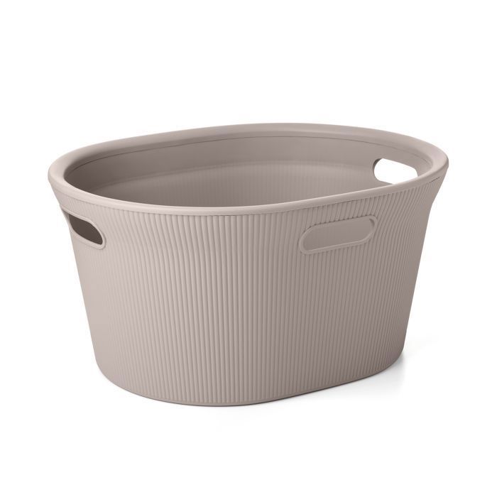 Panier à linge - TATAY - Baobab - 35L - Taupe - Ergonomique