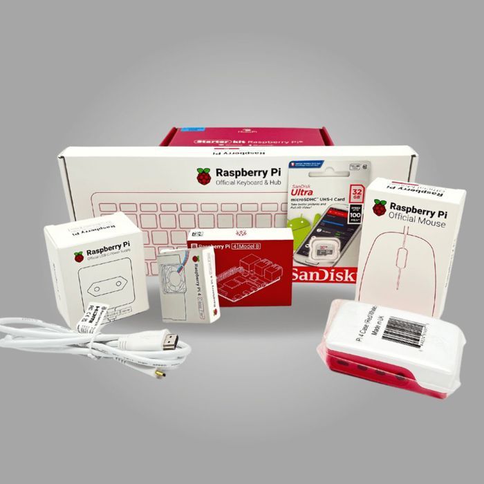 Kit Raspberry Pi 4 - Raspberry Pi - Starter Plus - 2GB RAM - Accessoires inclus - Idéal pour débutants