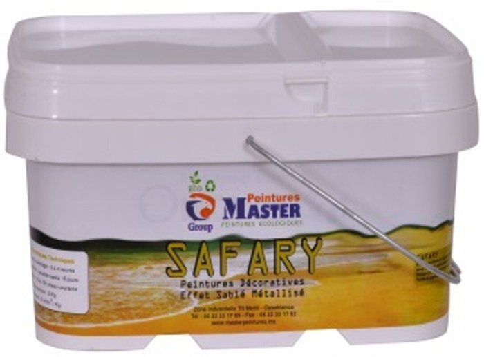 Peinture décorative - OMEGA - SAFARY - 2KG - Nacré - Sablé - Acrylique
