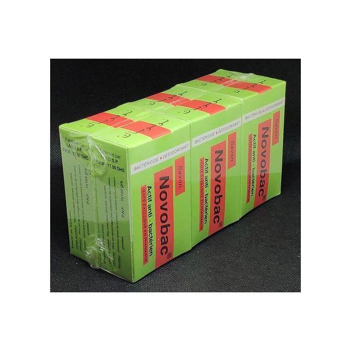 Novo bac  pack X 6 Pièces SAVON ANTIBACTÉRIEN 100G